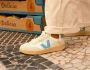 Veja Minimalistische leren sneakers met contrasterende hiel Multicolor - Thumbnail 13