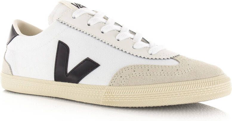 VEJA Volley | white black Wit Katoen Lage sneakers Unisex