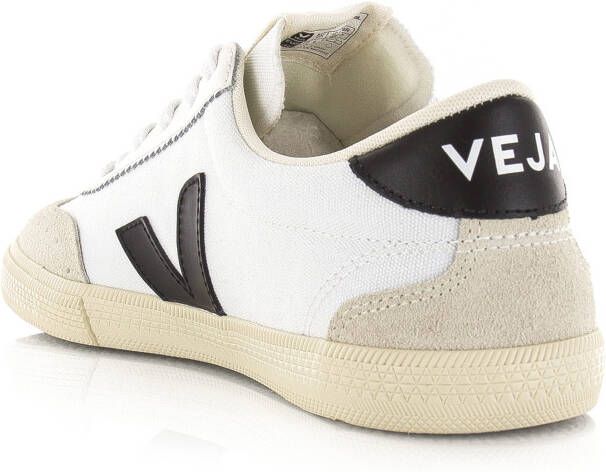 VEJA Volley | white black Wit Katoen Lage sneakers Unisex