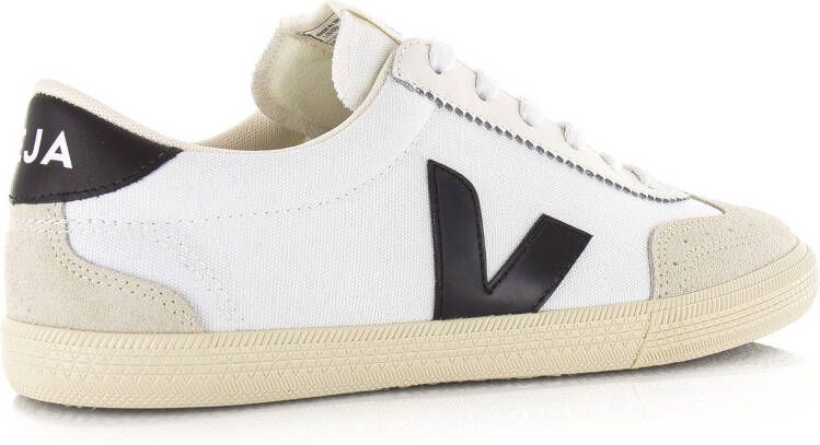 VEJA Volley | white black Wit Katoen Lage sneakers Unisex