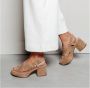 VIA VAI Elia Paisley | suède sandalen Beige Suede Sandalen met hak Dames - Thumbnail 9