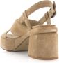 VIA VAI Elia Paisley | suède sandalen Beige Suede Sandalen met hak Dames - Thumbnail 11