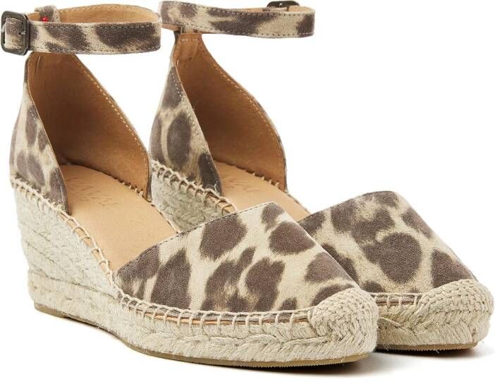 VIA VAI Flora Braid met panterprint Leer Dames