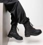 VIA VAI Juliette Abby leren veterboots Zwart Leer Veterboots Dames - Thumbnail 7