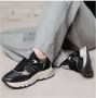 VIA VAI Liz Dae Vectra combi Nero Zwart Leer Lage sneakers Dames - Thumbnail 13