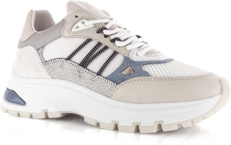 VIA VAI Liz Dae | Vintage combi Alissa Wit Leer Lage sneakers Dames