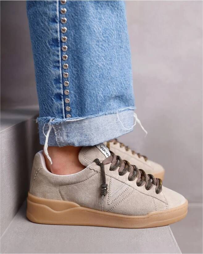 VIA VAI Sam Kyli beige sneakers Suede Dames