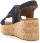 VIA VAI Sissel Capri | denim sandalen sleehak Blauw Textiel Sandalen met hak Dames - Thumbnail 10