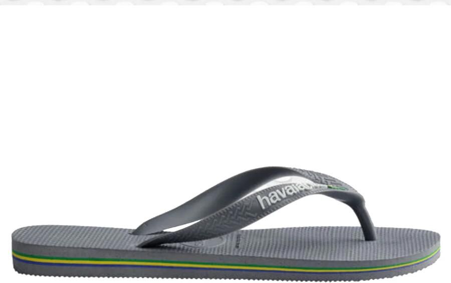 HAVAIANAS Teenslippers Brasil Logo Maat: 35 36 Materiaal: Rubber Kleur: Grijs - Foto 11