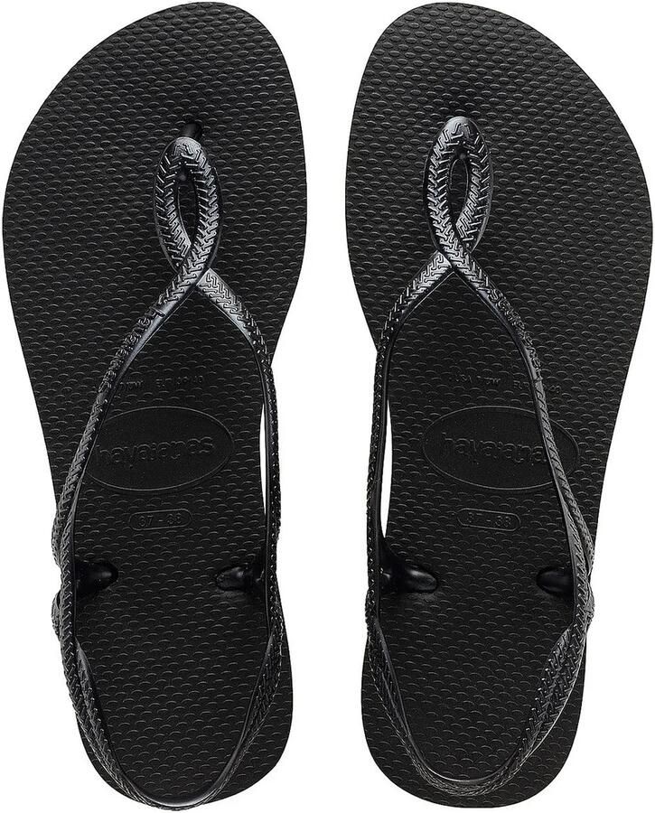 HAVAIANAS Teenslippers Dames Luna Maat: 41 Materiaal: Rubber Kleur: Zwart - Foto 7