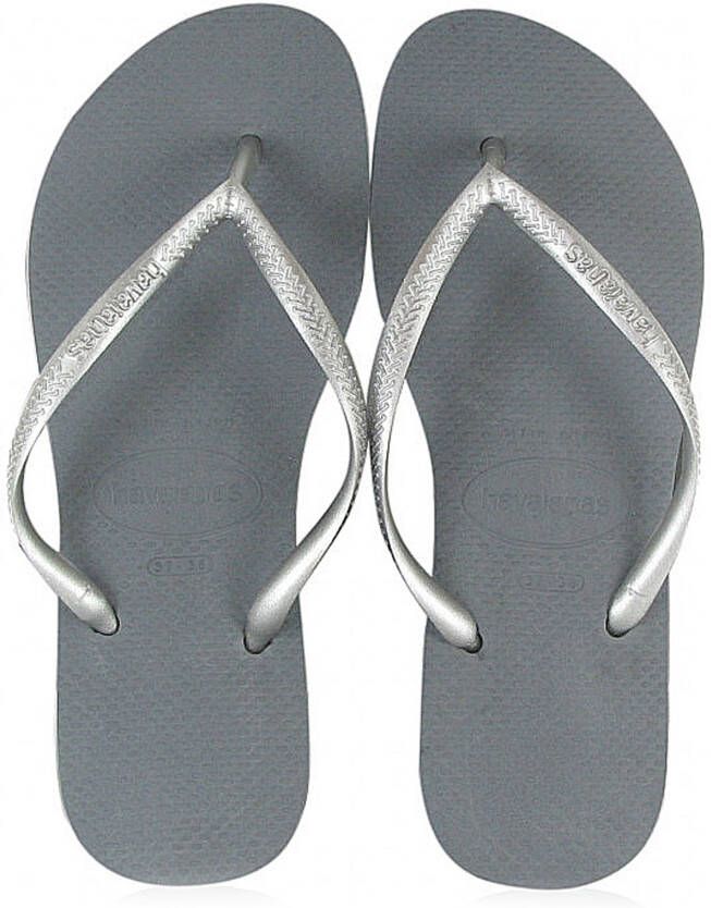 Havaianas Slim Grijs Rubber Teenslippers Dames
