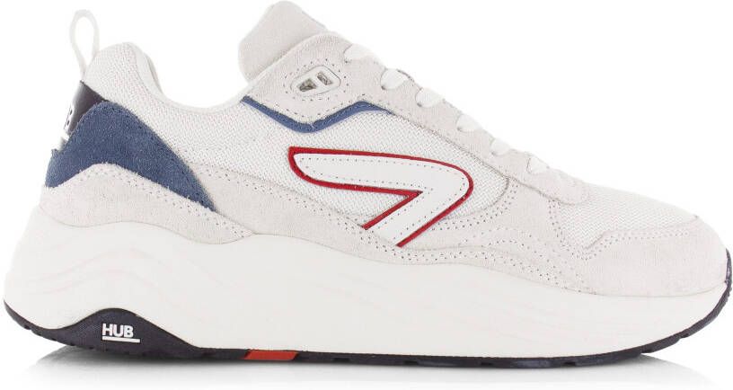 Hub Glide S43 Wit Suede Lage sneakers Heren