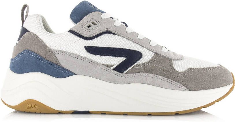 Hub Glide white navy elemental blue gum Wit Suede Lage sneakers Heren - Foto 5