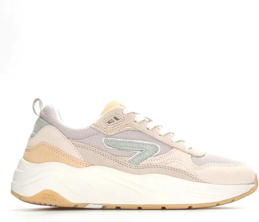 Hub Glide light bone cocumber beige Suede Dames - Foto 2