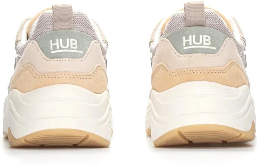 Hub Glide light bone cocumber beige Suede Dames - Foto 4