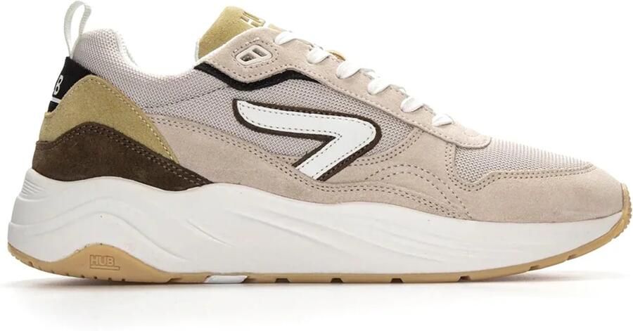 Hub Glide light bone white dark olive Suede Heren - Foto 10