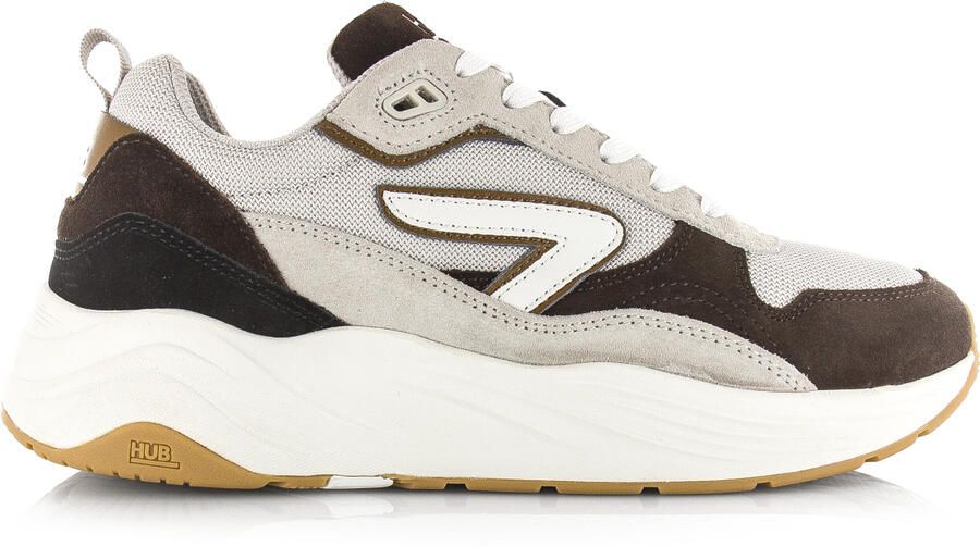 Hub Heren Lage sneakers Chunky zool Glide Beige Suède - Foto 9
