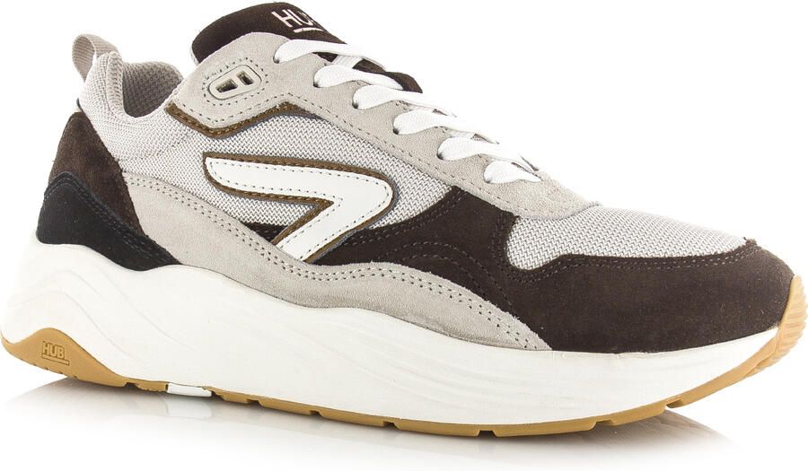 Hub Heren Lage sneakers Chunky zool Glide Beige Suède - Foto 12