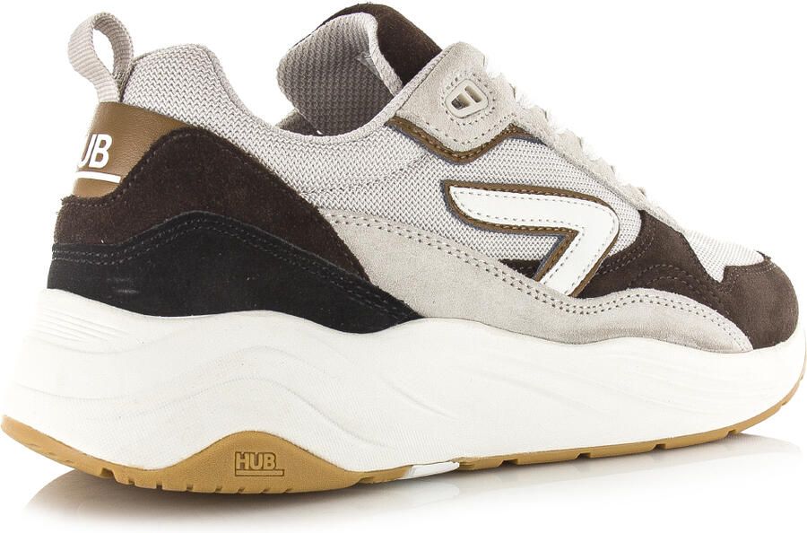 Hub Heren Lage sneakers Chunky zool Glide Beige Suède - Foto 11