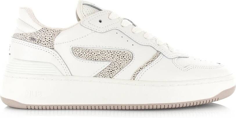 Hub Witte lage sneakers voor dames White Dames - Foto 6