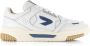Hub Thrill | white elemental blue Wit Leer Lage sneakers Heren - Thumbnail 4