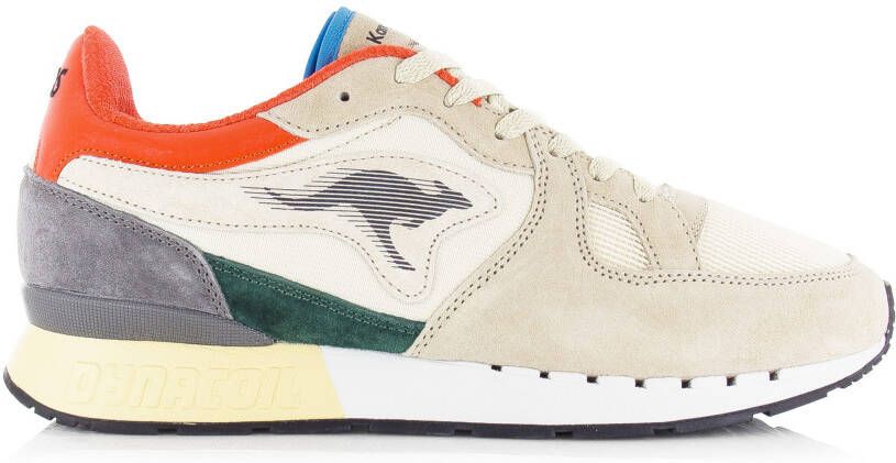 Kangaroos Coil R1 OG Beige Mesh Lage sneakers Heren