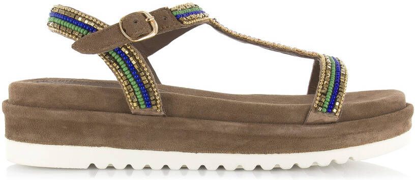 Lazamani Ladies chunky sandaal Blauw Suede Plateau sandalen Dames - Foto 2