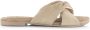 Lazamani Ladies mules crossed strap chamul Beige Suede Geen Dames - Thumbnail 2