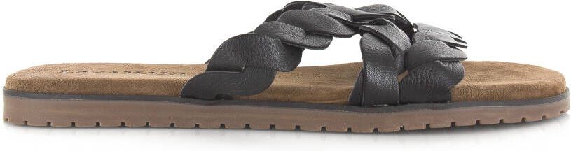 Lazamani zwarte leren slipper Zwart Leer Leren slippers Dames - Foto 5