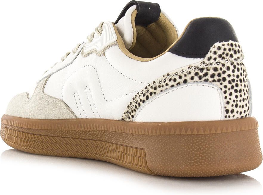 Maruti Yale Suede BSA White Beige Black Dames Sneakers Wit - Foto 15