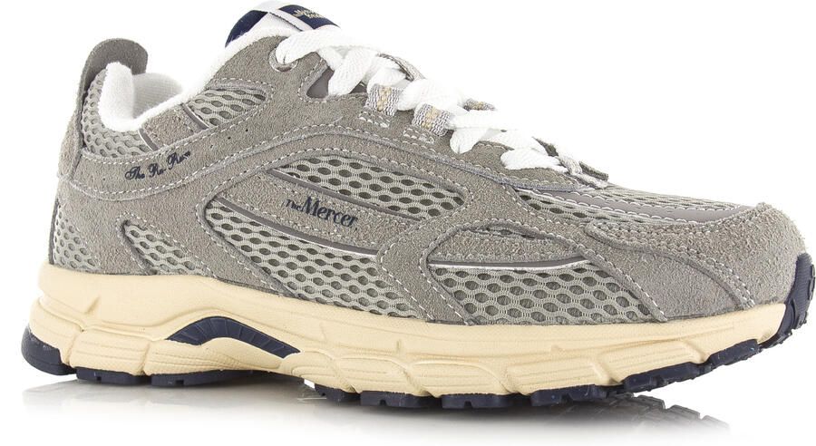 MERCER AMSTERDAM Lage Sneakers The Re-run Americana H Maat: 40 Materiaal: Suède Kleur: Grijs - Foto 5
