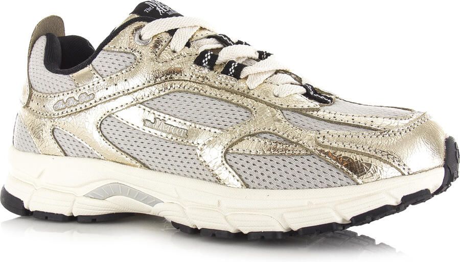 MERCER AMSTERDAM Lage Sneakers Dames The Re-run Cracked Maat: 39 Materiaal: Mesh Kleur: Goudkleurig - Foto 7
