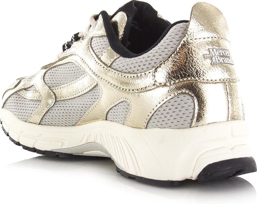 MERCER AMSTERDAM Lage Sneakers Dames The Re-run Cracked Maat: 39 Materiaal: Mesh Kleur: Goudkleurig - Foto 5