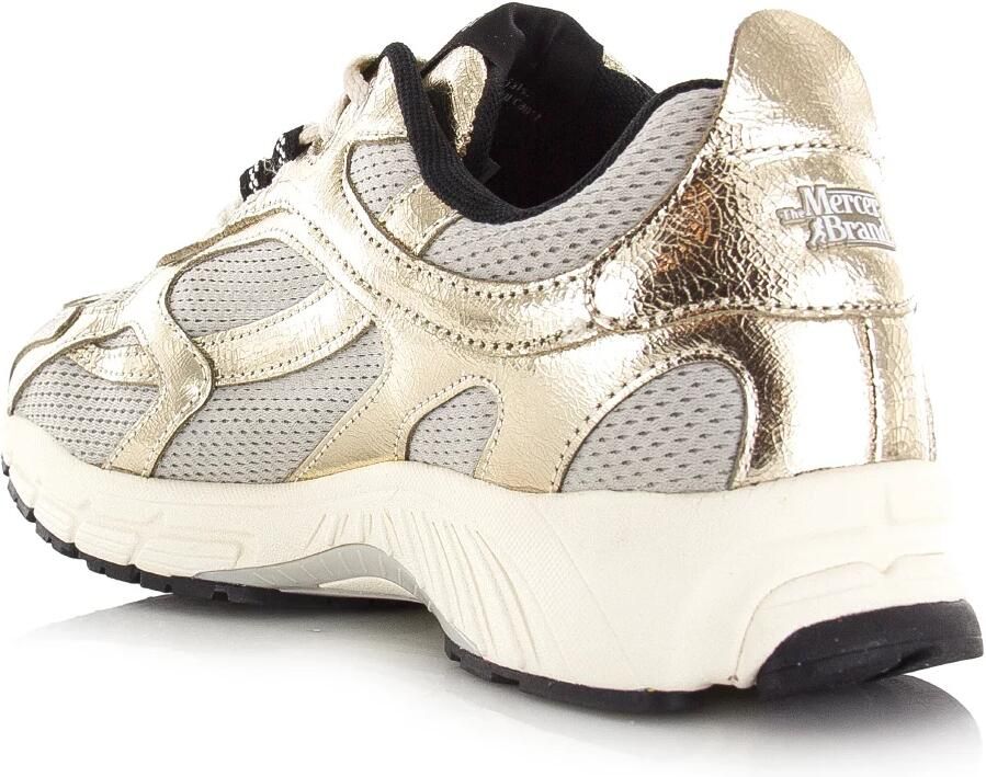 MERCER AMSTERDAM Lage Sneakers Dames The Re-run Cracked Maat: 40 Materiaal: Mesh Kleur: Goudkleurig - Foto 8