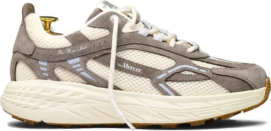 MERCER AMSTERDAM Lage Sneakers Heren The Re-run Max Maat: 45 Materiaal: Suède Kleur: Beige - Foto 3