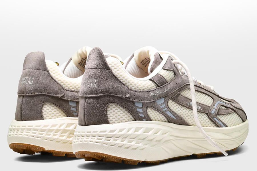 MERCER AMSTERDAM Lage Sneakers Heren The Re-run Max Maat: 45 Materiaal: Suède Kleur: Beige - Foto 6