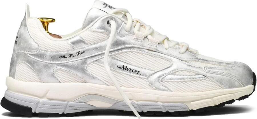 MERCER AMSTERDAM Lage Sneakers Dames The Re-run Metallic Maat: 39 Materiaal: Textiel Kleur: Wit - Foto 3