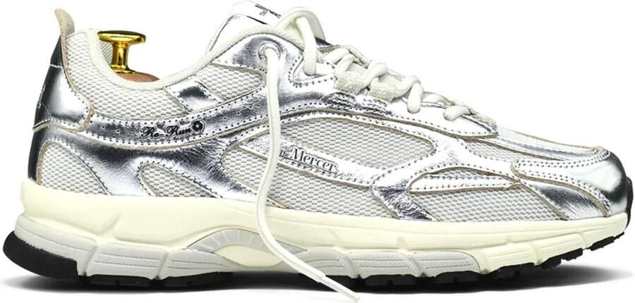 MERCER AMSTERDAM Lage Sneakers Dames The Re-run Pine Maat: 39 Materiaal: Textiel Kleur: Zilver - Foto 6