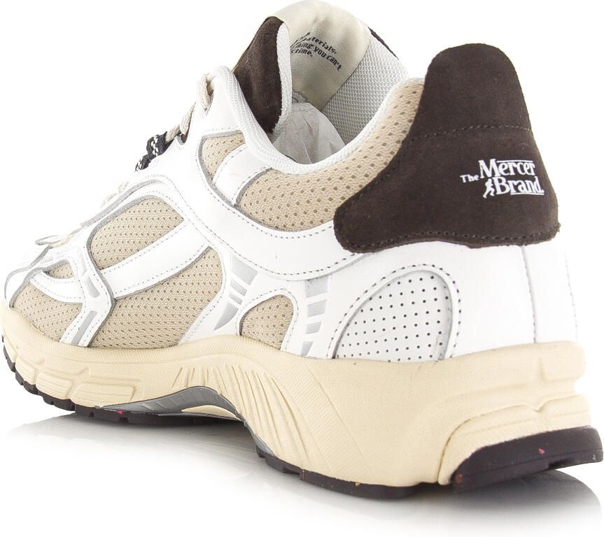 MERCER AMSTERDAM Lage Sneakers Dames The Re-run Vintage Maat: 38 Materiaal: Mesh Kleur: Wit - Foto 2