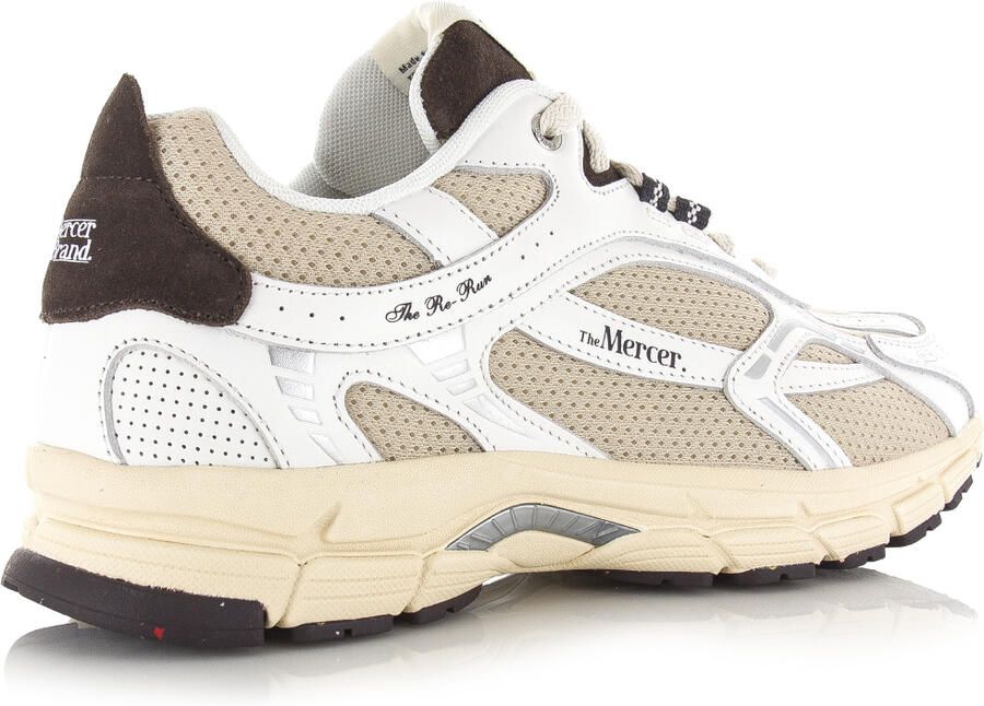MERCER AMSTERDAM Lage Sneakers Dames The Re-run Vintage Maat: 38 Materiaal: Mesh Kleur: Wit - Foto 3