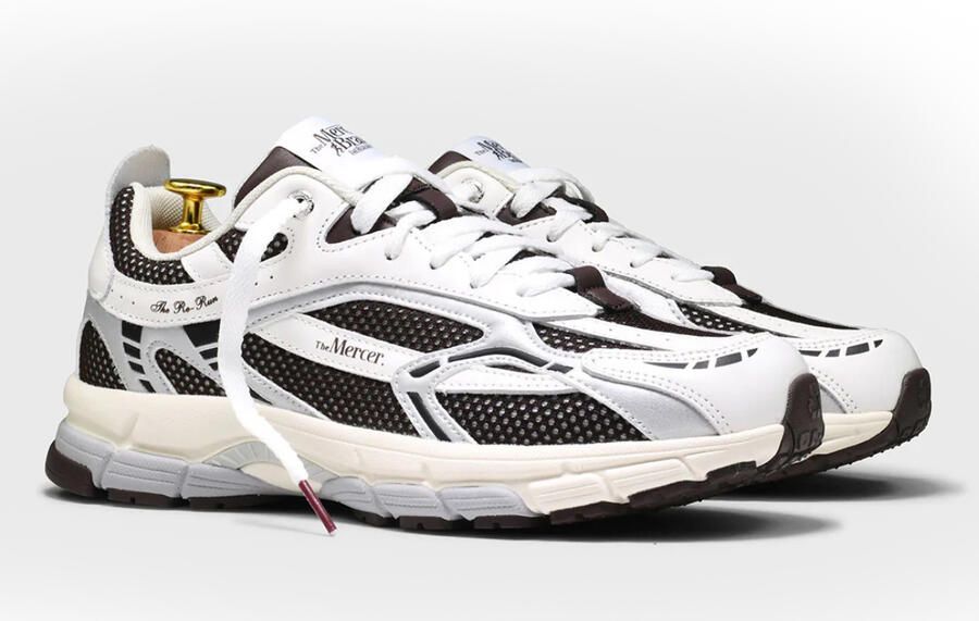 MERCER AMSTERDAM Lage Sneakers Dames The Re-run White Silver Maat: 43 Materiaal: Leatherlook Kleur: Wit - Foto 3