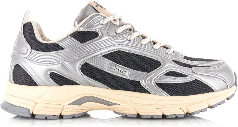 Mercer Amsterdam Mercer Re-Run High Frequency antracite Grijs Mesh Lage sneakers Dames - Foto 5