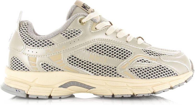 Mercer Amsterdam Mercer The Re-Run Champagne creme Beige Mesh Lage sneakers Dames - Foto 5