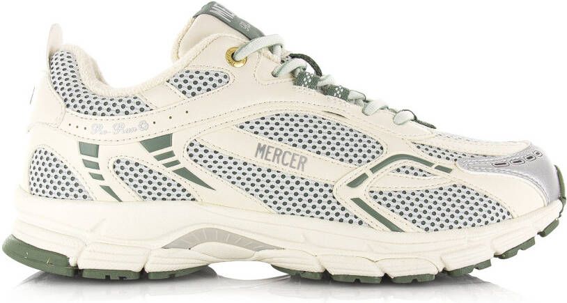 Mercer Amsterdam The Re Run Cactus Wit Mesh Lage sneakers Unisex