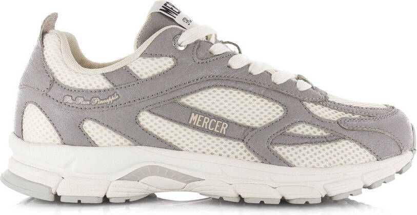 Mercer Amsterdam The Re-Run Pineapple Grijs Mesh Lage sneakers Unisex
