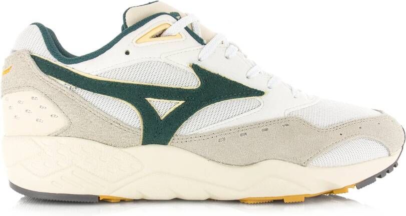 Mizuno Contender sneakers wit groen Suede Unisex
