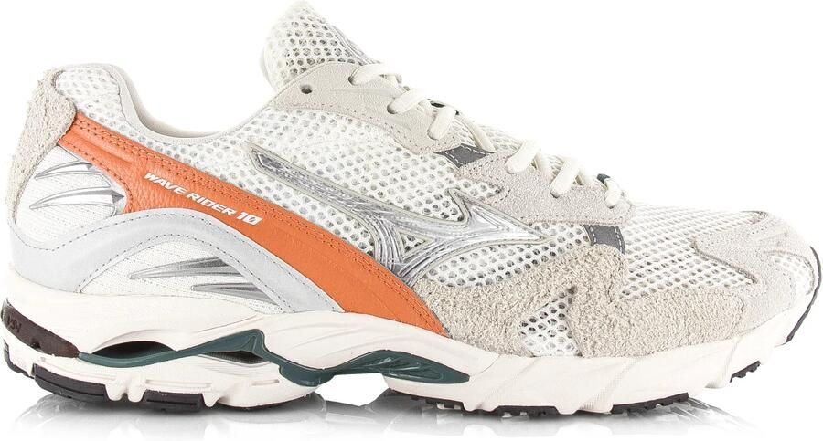 Mizuno Wave Rider 10 Snow White Dawn Mesh Unisex - Foto 8