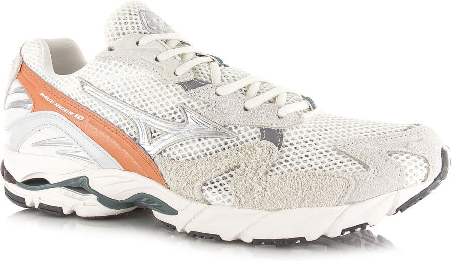 Mizuno Wave Rider 10 Snow White Dawn Mesh Unisex - Foto 11