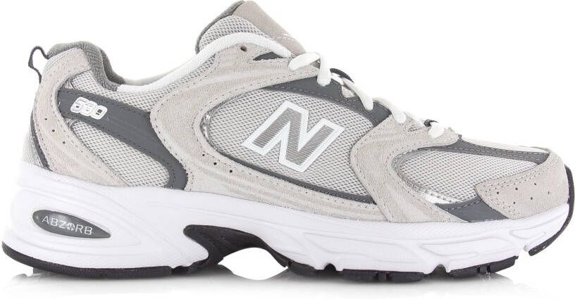 New Balance Canvas Sneakers met Suède Inzetstukken - Foto 4