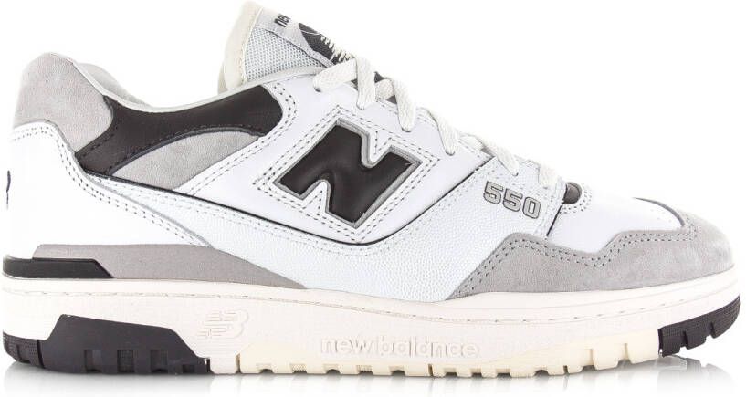 New Balance 550 sneakers white black Leer Unisex